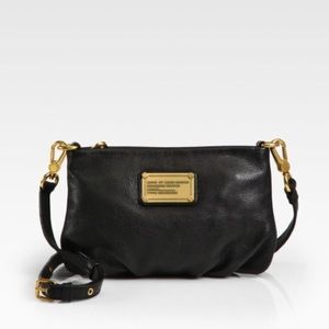 Small Black Marc Jacobs Crossbody Purse with Zip